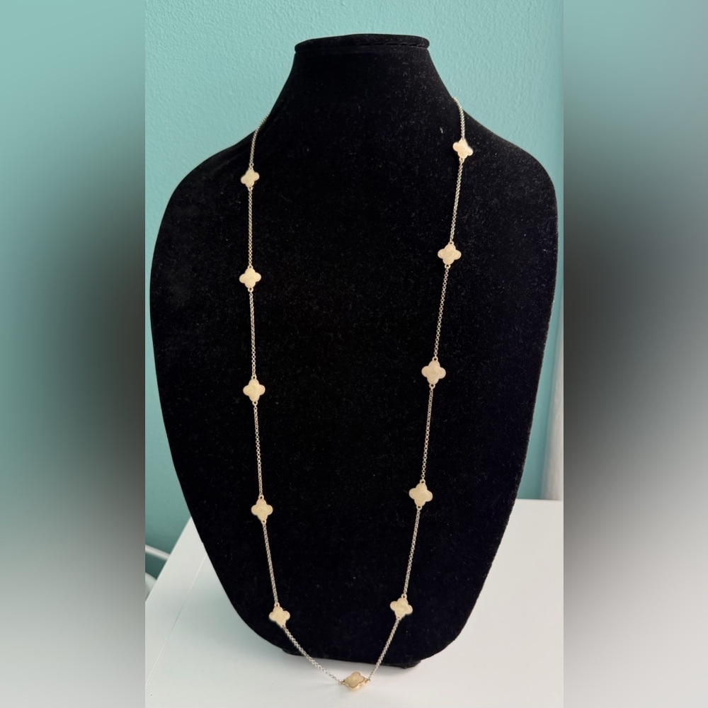 Towne and Reese GoldTone Clover Necklace